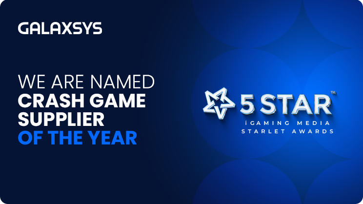 Galaxsys Named Fast/Crash Game Supplier of the Year by Starlet Awards