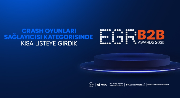 Galaxsys EGR B2B Awards'ta “Crash Oyunları Sağlayıcısı” Kategorisinde Kısa Listeye Girdi