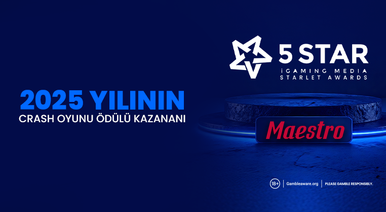 Maestro 5 Star iGaming Media Starlet Awards'ta “2025 Yılının En İyi Crash Oyunu” Ödülünü Kazandı