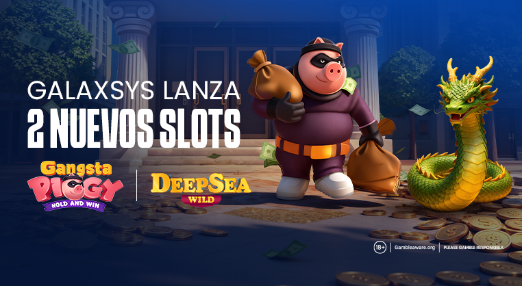 Galaxsys amplía su portafolio de slots con Gangsta Piggy y Deep Sea Wild