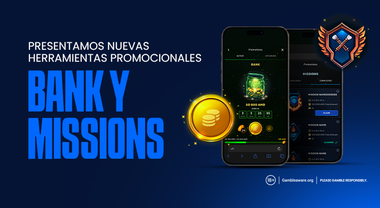 Galaxsys amplía sus herramientas promocionales con Bank y Missions