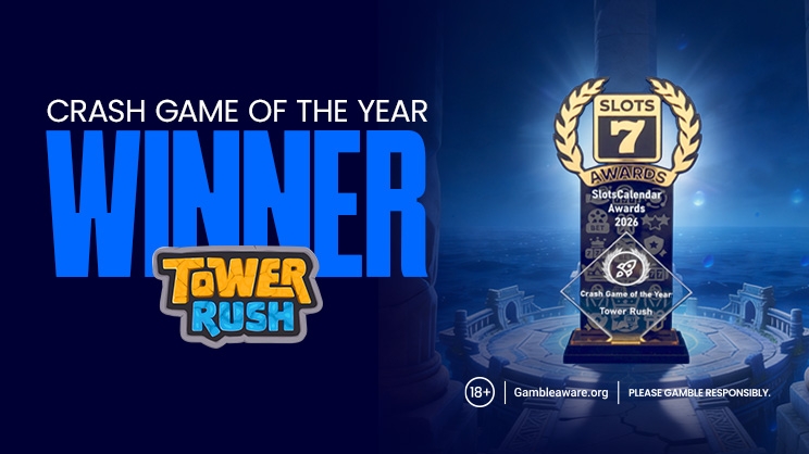 Tower Rush Wins “Crash Game of the Year” at SlotsCalendar Awards
