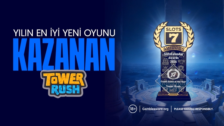 Tower Rush SlotsCalendar Awards'ta “Yılın Crash Oyunu” Ödülünü Kazandı