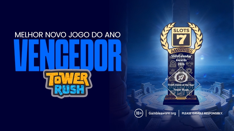 Tower Rush vence o prêmio de "Jogo Crash do Ano" no SlotsCalendar Awards